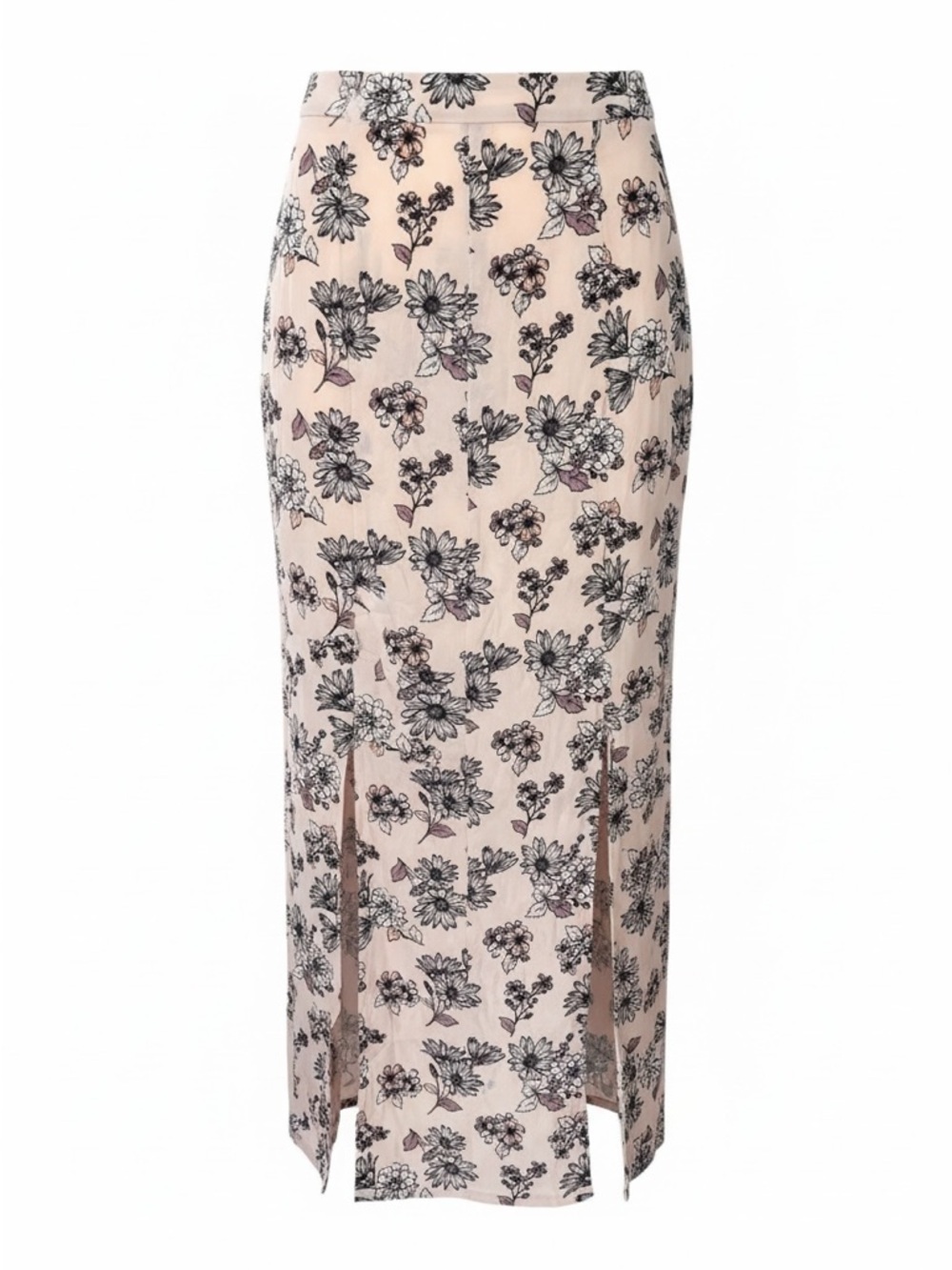 Floral Print Pink Skirt